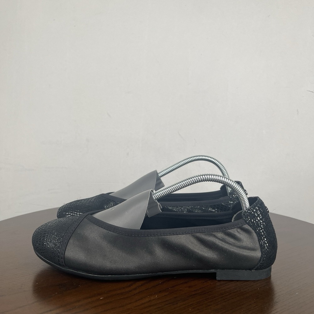 Revere Nairobi Shoes Women 8M Black Lizard Leather Ballet Flat Comfort Loafer
